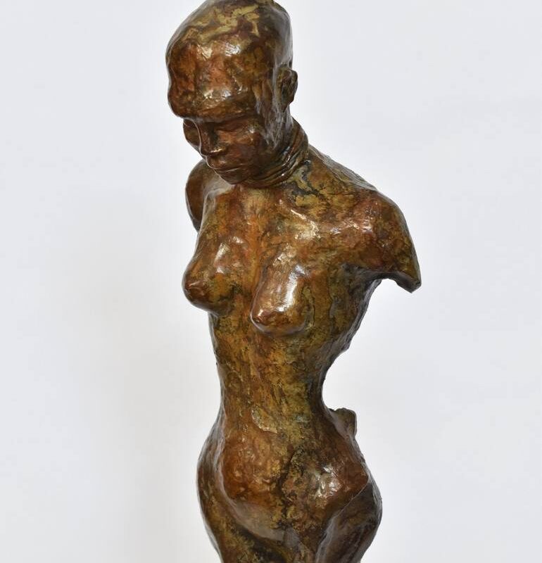 Young Woman - Abstract Nude Sculpture Sculpture