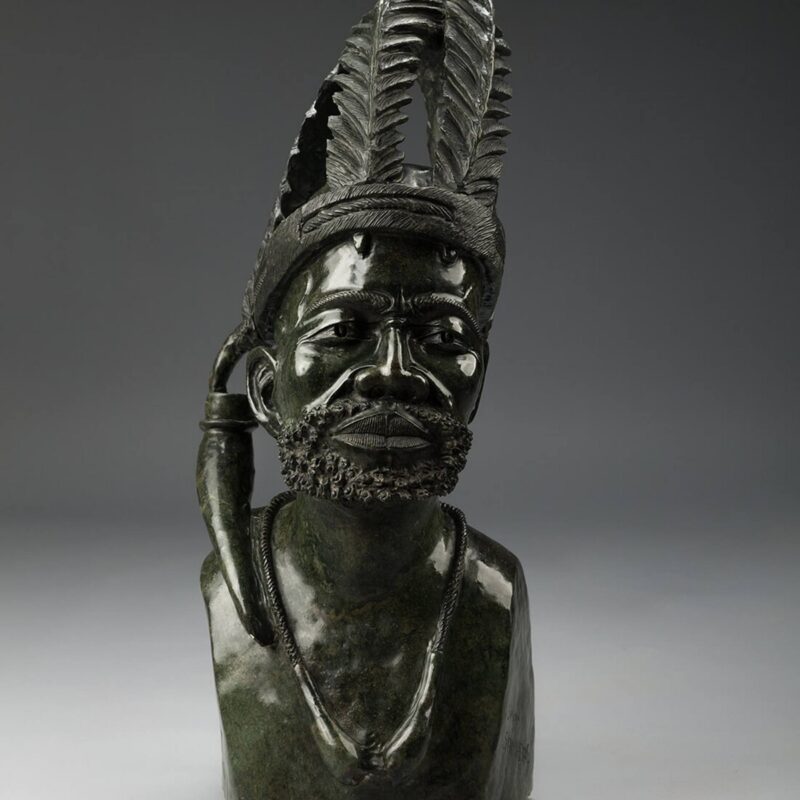 Traditional African King Sculpture